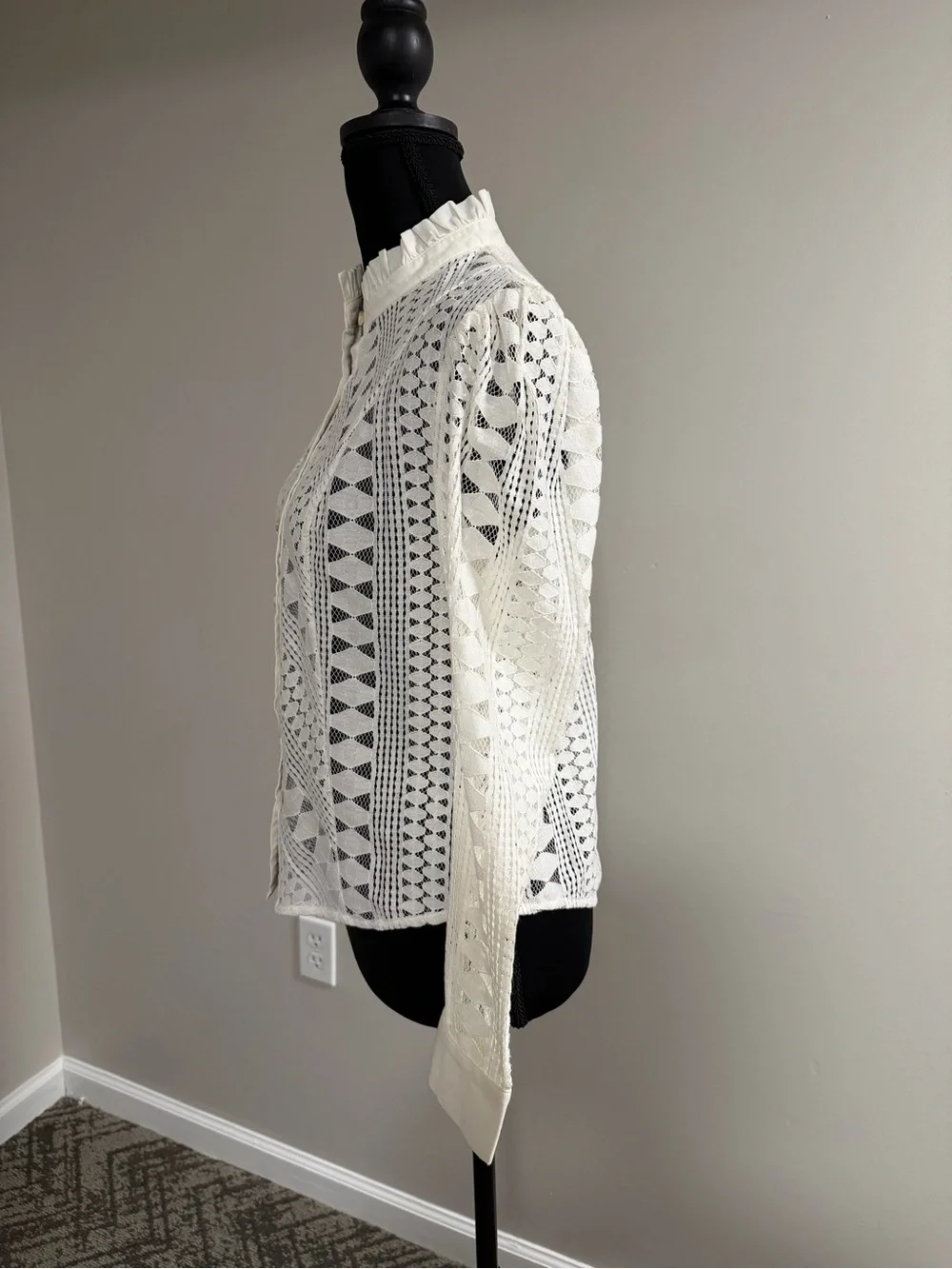 Anthropologie Laced Buttondown